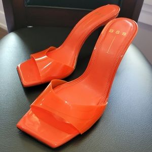 BSS Women's Vibrant Orange Mules